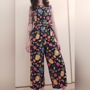 Fruit Print Jumpsuit